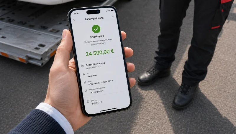Vorteile Autopanda - Sichere Auszahlung bei Übergabe